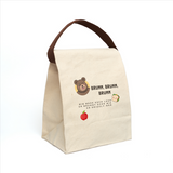 Load image into Gallery viewer, Brumm, Brumm, Brumm - Kinder Lunchtasche aus Canvas mit Riemen 100% Baumwolle