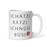 Laden Sie das Bild in den Galerie-Viewer, Schätzibätzischnüsibüsis - Lustige Tasse/Becher