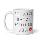 Afbeelding in Gallery-weergave laden, Schätzibätzischnüsibüsis - Lustige Tasse/Becher