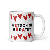 Load image into Gallery viewer, Wetsch mi hürate? - Tasse Heiratsantrag