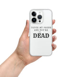 Laden Sie das Bild in den Galerie-Viewer, Design IPhone Handyhülle transparent mit coolem Spruch - Männer Frauen